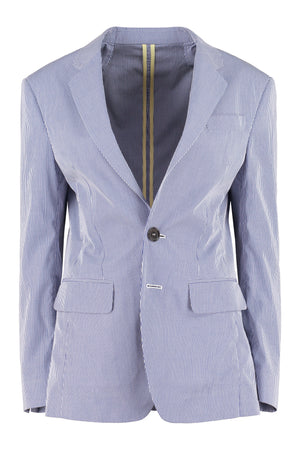 Blazer in cotone motivo Vichy-0